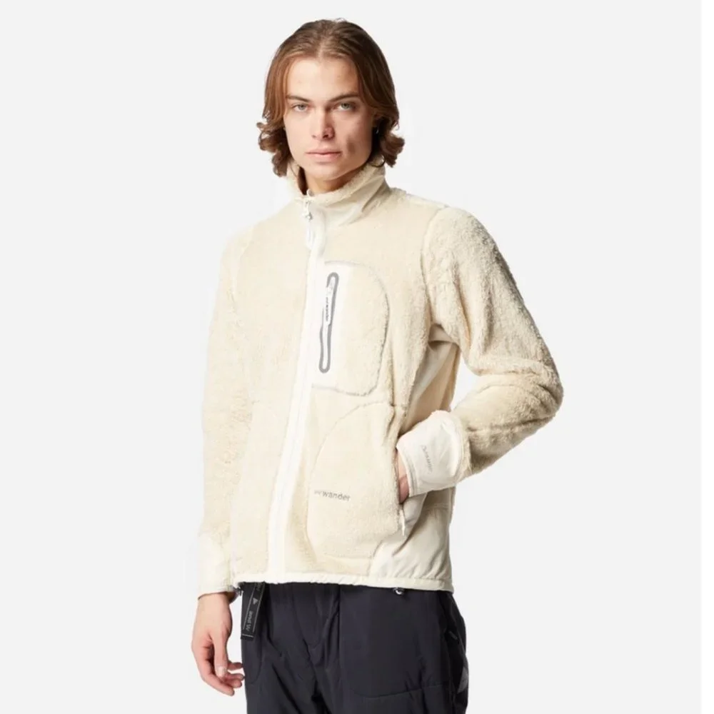 $455! NWT RARE Men's and wander High Loft Fleece Polartec Jacket - Beige - L - Picture 2 of 5